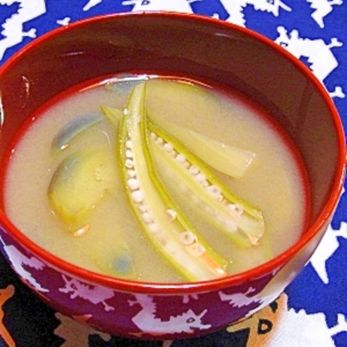 ひんやりおいしい オクラとナスの冷たいお味噌汁 レシピ 作り方 By メリッコ 楽天レシピ